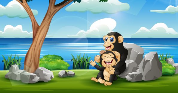 Chimpanzee and infants