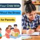 Alt: A mom helps her son with homework, both smiling, next to text: 'How to Help Your Child With Homework – Top Tips for Parents'.